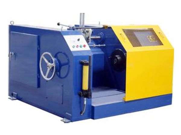 Horizontal heavy duty spool take-up machine