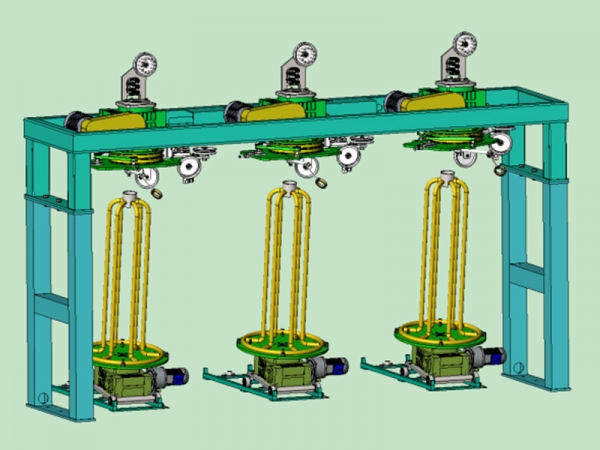 Plum blossom take-up machine