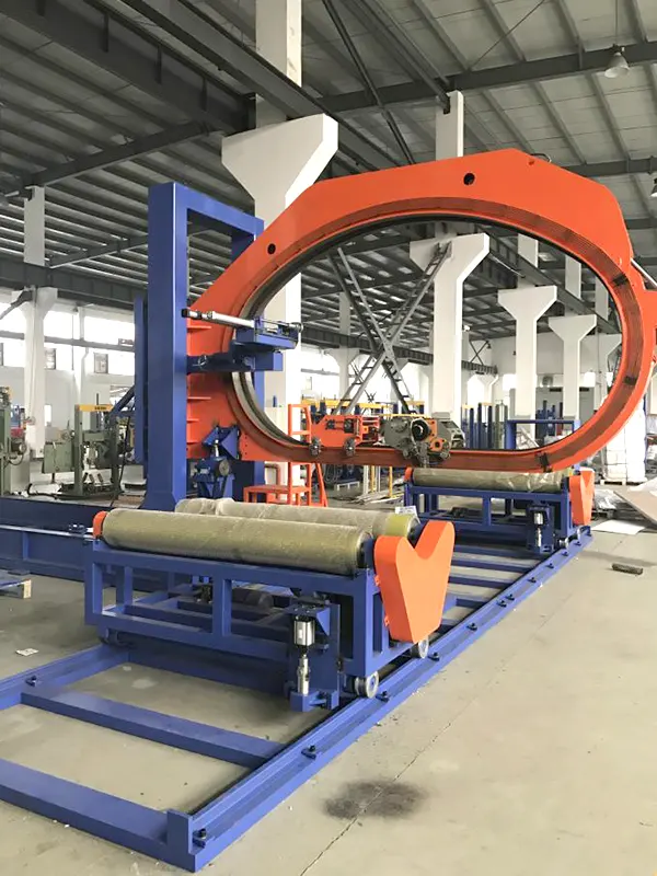 Wire Coils Compacting Automatic Wrapping Machine LLDPE Film1